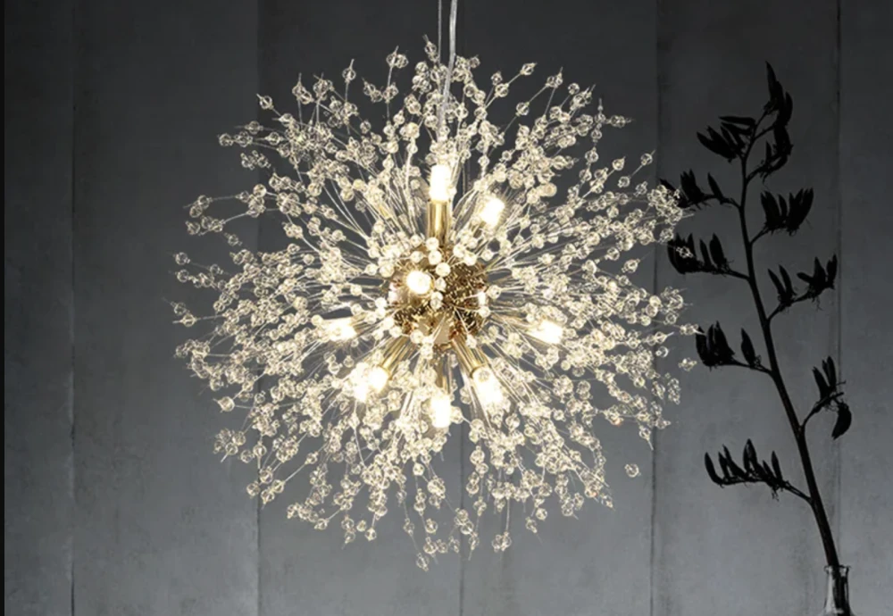 globe chandelier crystal